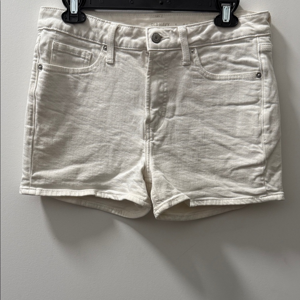 Old Navy Women's Off-White Jean Shorts